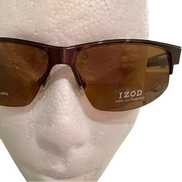 Izod 744 Sport Brown Polarized Men’s Sunglasses - Picture 3 of 16